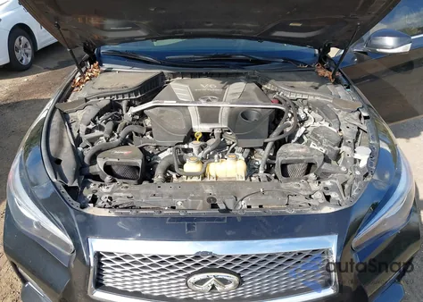 2016 Infiniti Q50 3.0T Red Sport 400 from USA, damaged, VIN JN1FV7AR8GM450650